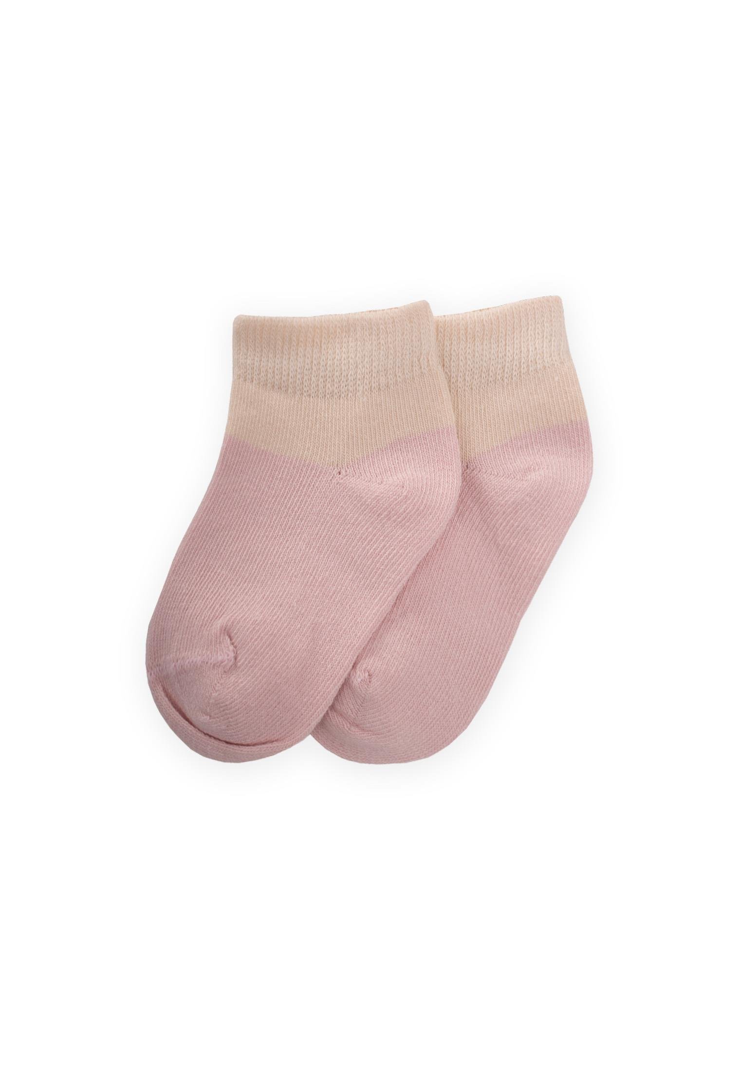 Cigitİki Renkli Bebe Patik Çorabı 0-4 Yaş PUDRA