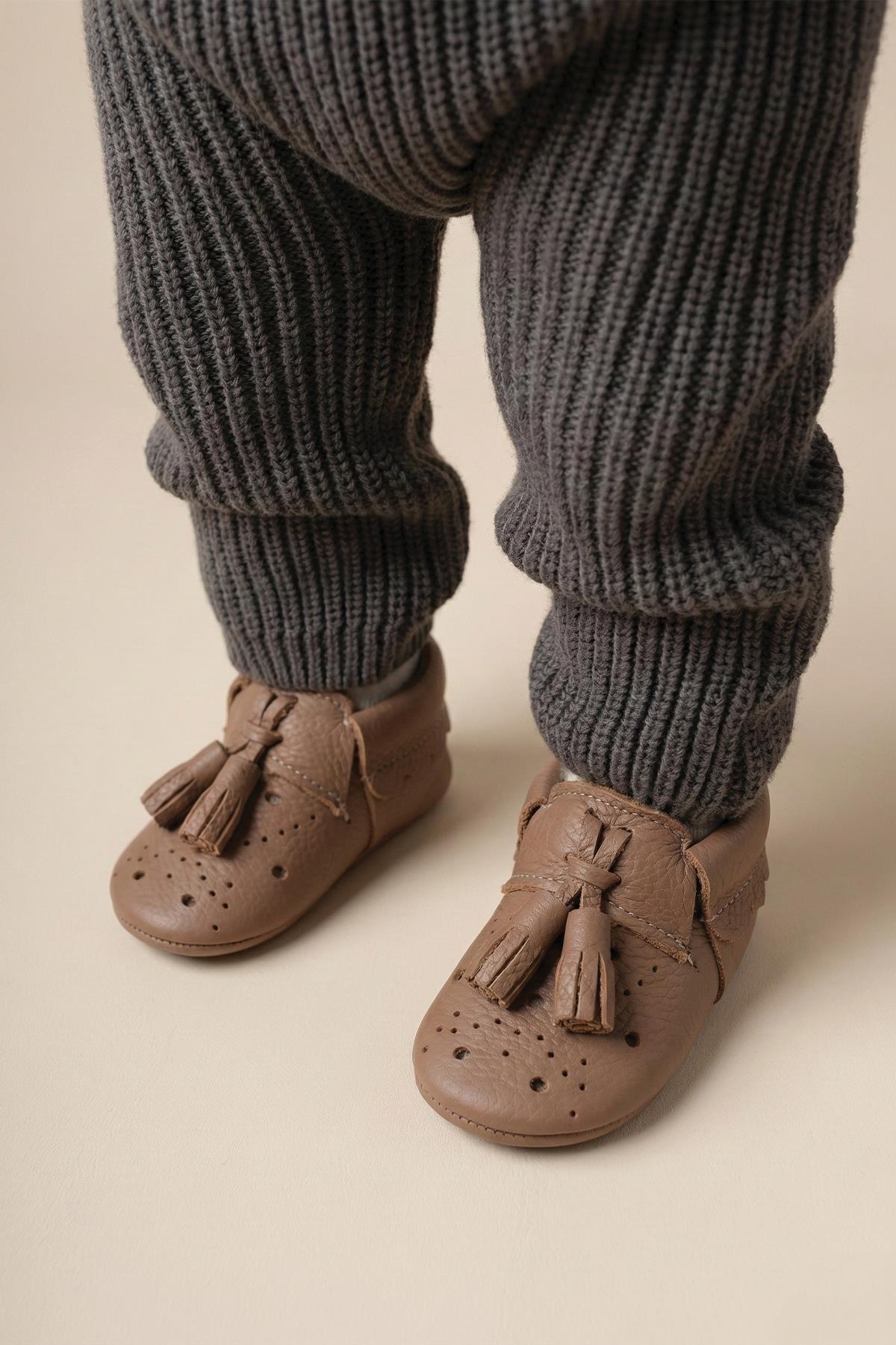 CigitDeri Bebek Ayakkabı 17-21 Numara KAHVE