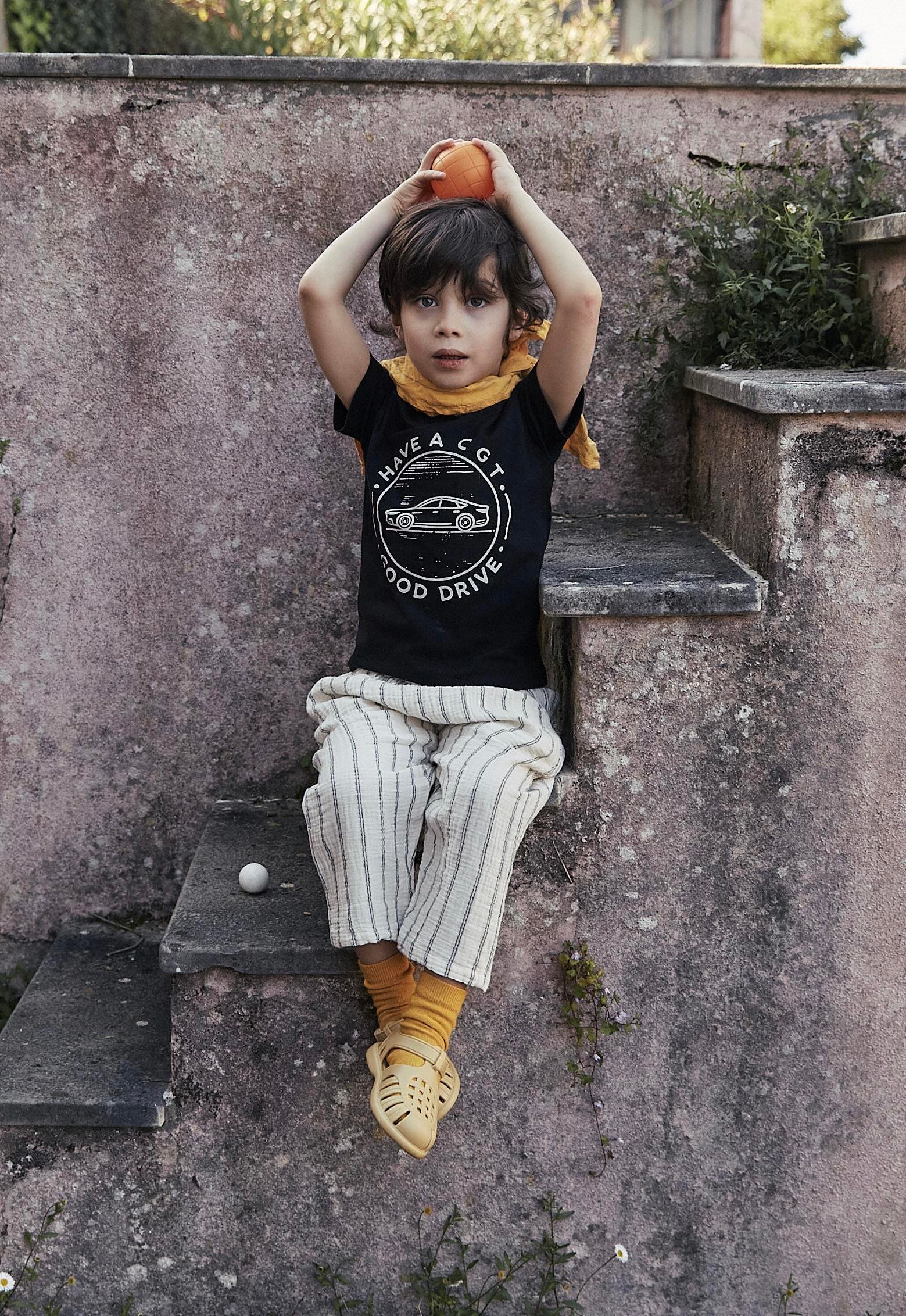 CigitAraba Baskılı T-Shırt Takım 2-8 Yaş Siyah