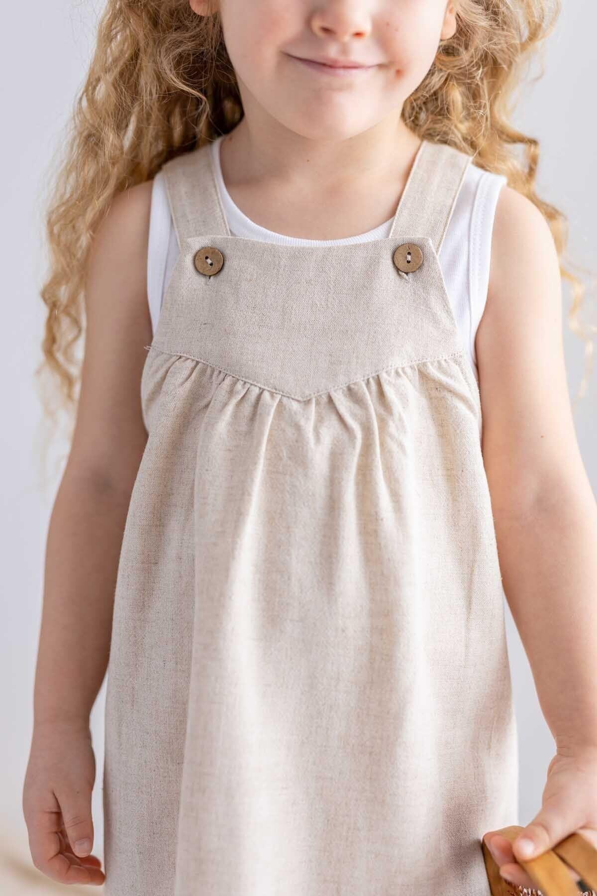 CigitStrap Dress 2-7 Ages NATUREL