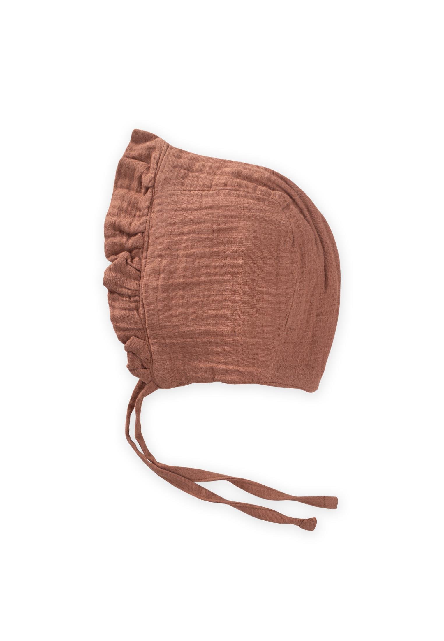 CigitBağlamalı Fırfırlı Müslim Bebek Şapka 0-2 yaş AÇIK KAHVE