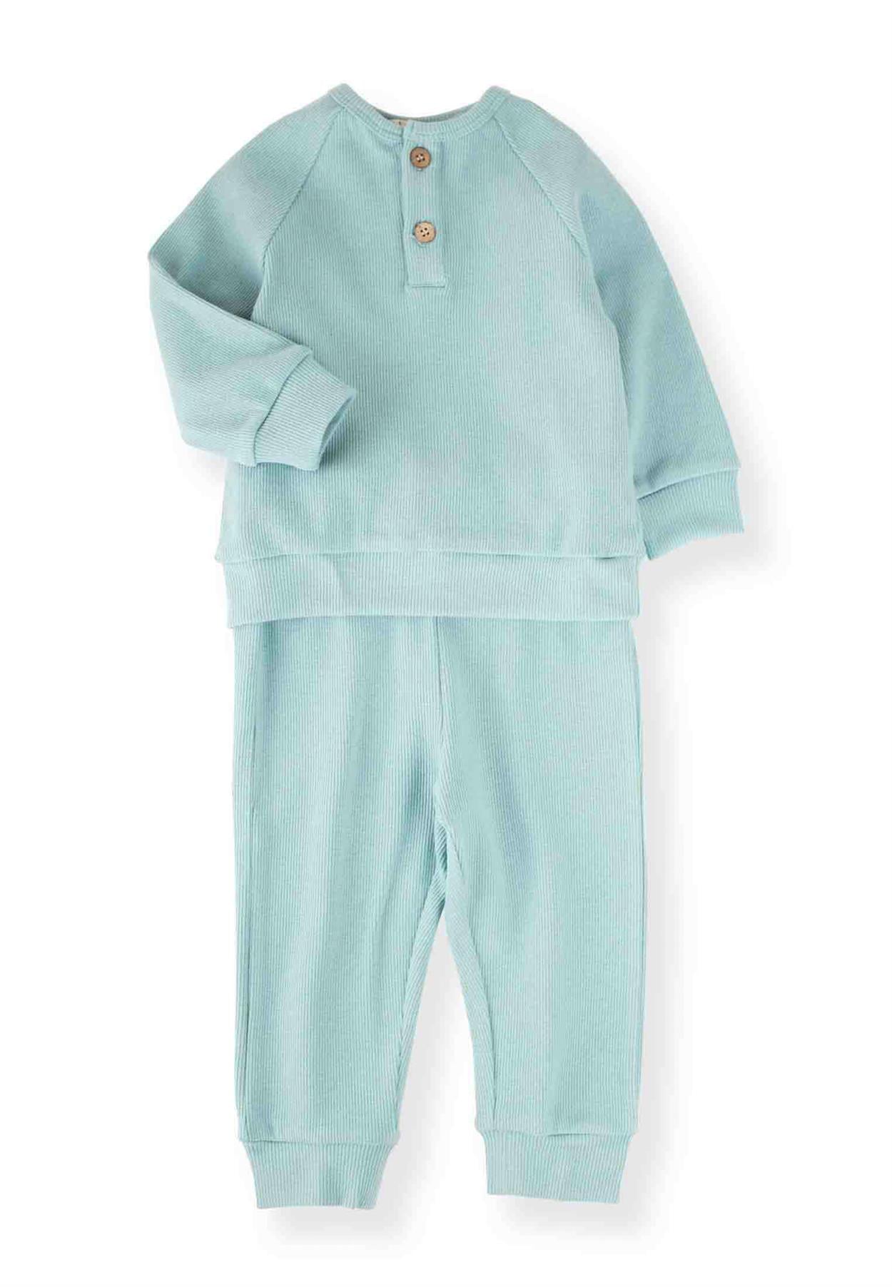 CigitBasıc Mevsimlik Takım 1-5 Yaş Mint Yeşil