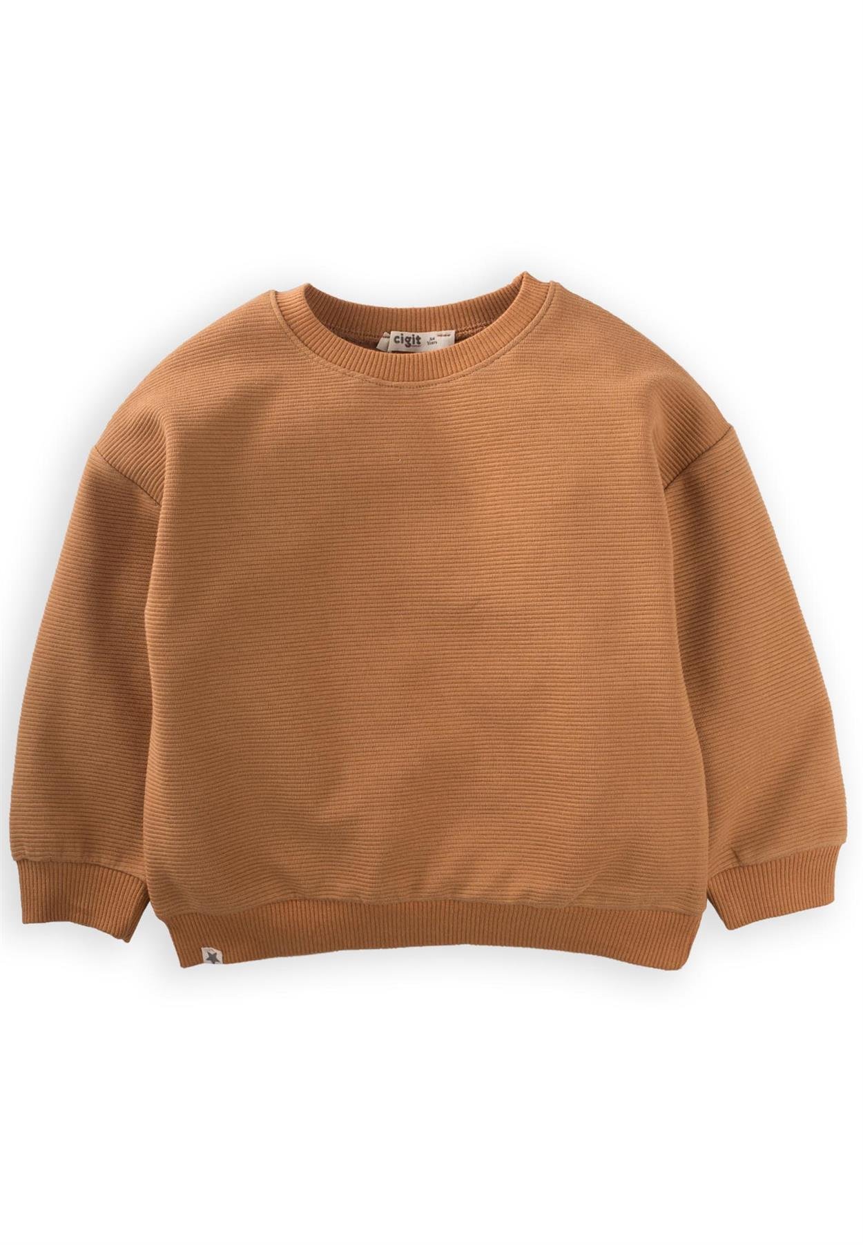CigitBasic Sweatshırt 2-8 Yaş Camel