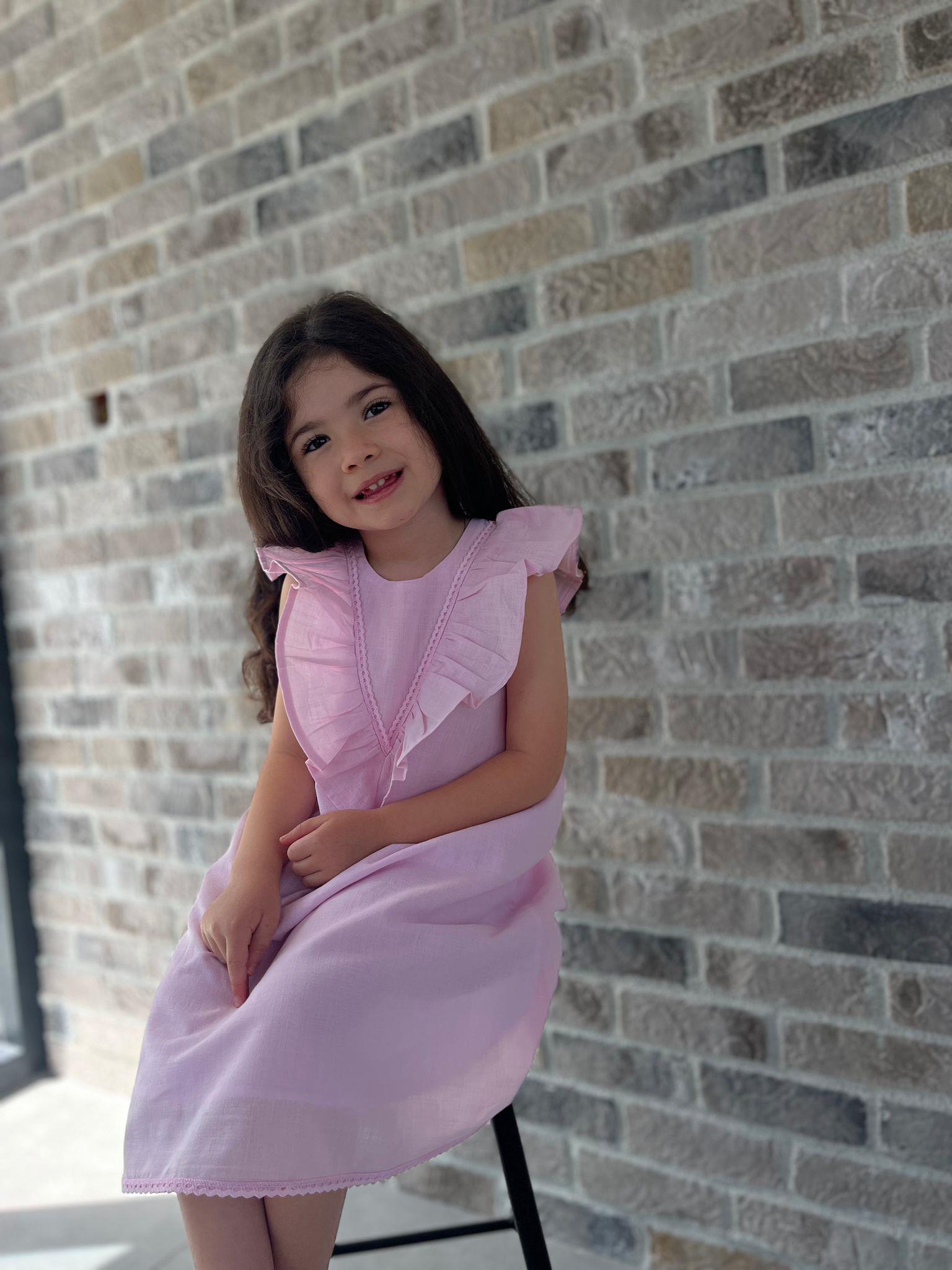 CigitLace Dress 2-7 Years PINK