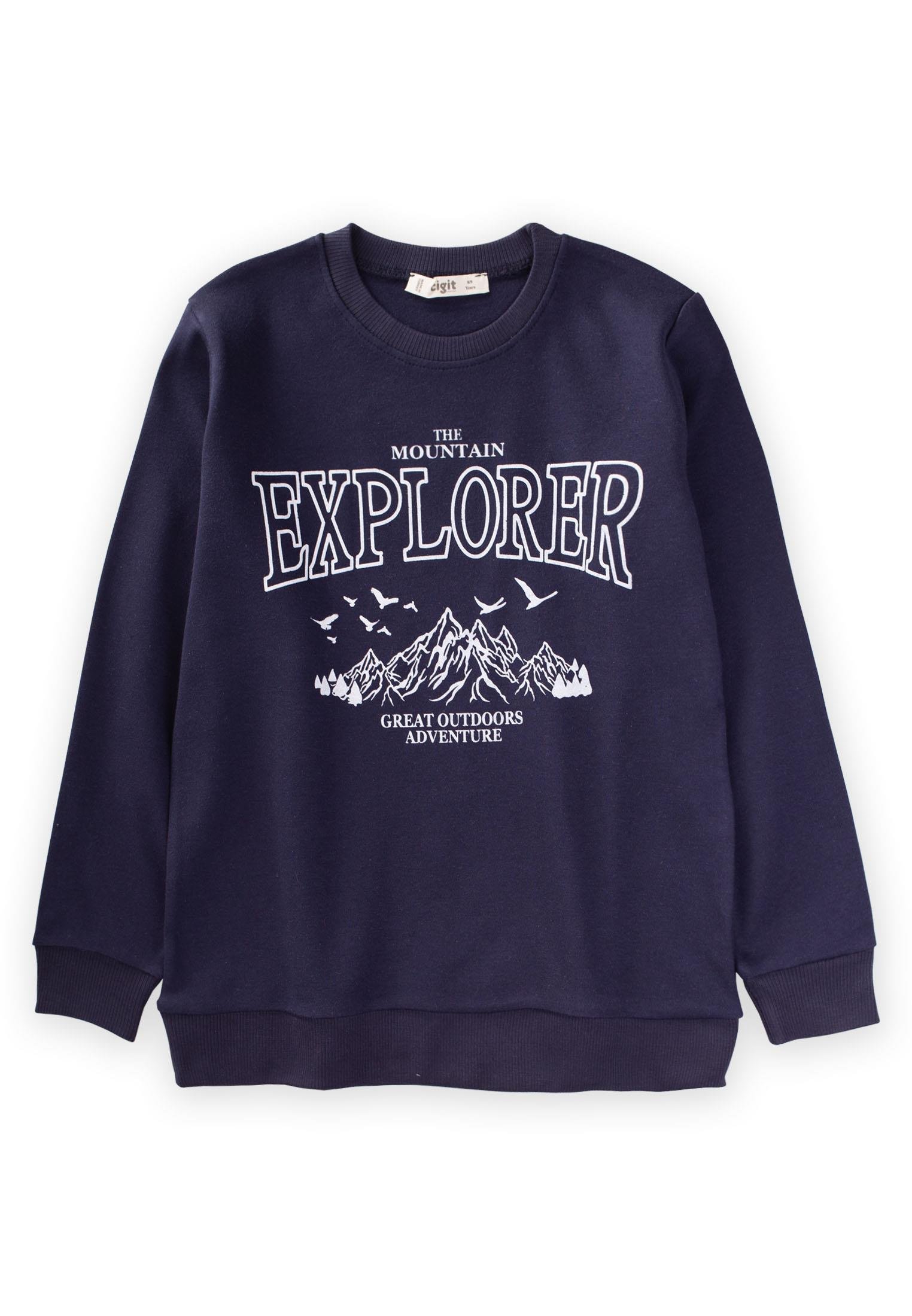 CigitExplorer Sweatshirt 8-13 Yaş Lacivert