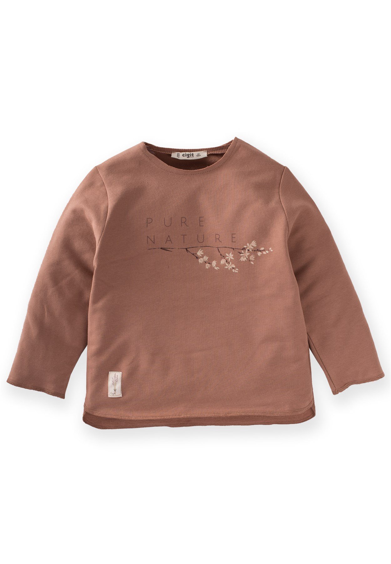 81014 - 5068Cigit - Pure Nature Baskılı Sweat 3-9 Yaş Açık KahveCigitPure Nature Baskılı Sweat 3-9 Yaş Açık Kahve