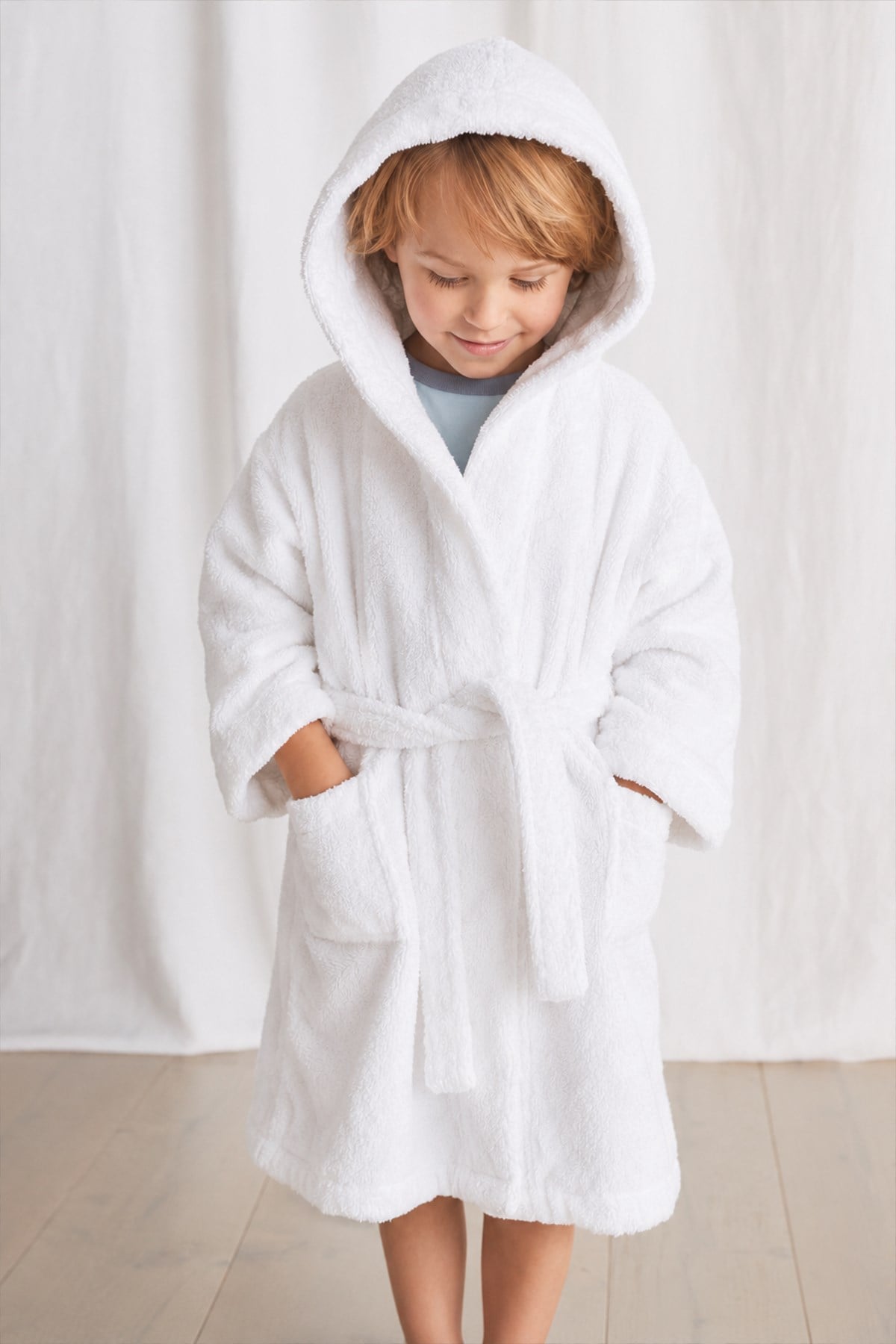 CigitChildren's Bath Towel 2-11 Years Old Off White