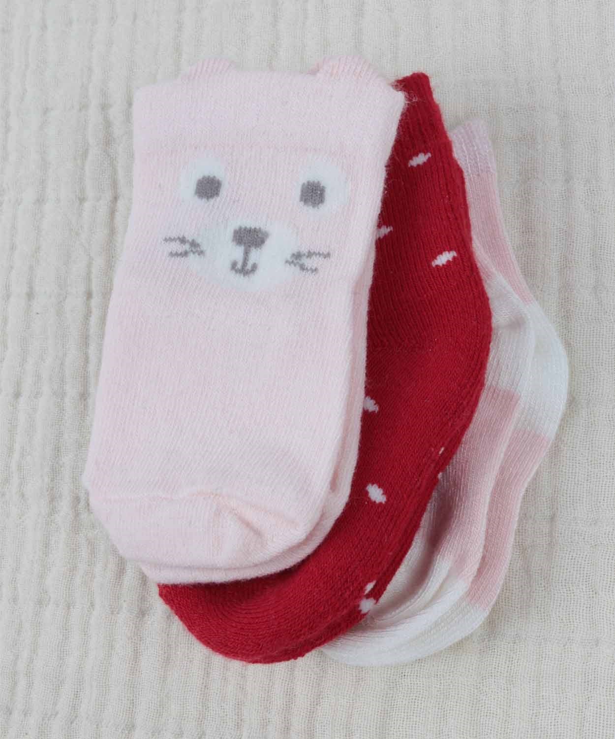 90024-710ÇOCUK ÇORAP KIZ 0-6 AY KARŞIK RENKLİ 1 - cigit.com.trCigitKız Bebek Çorap 0-6 ay Karşık Renkli 1