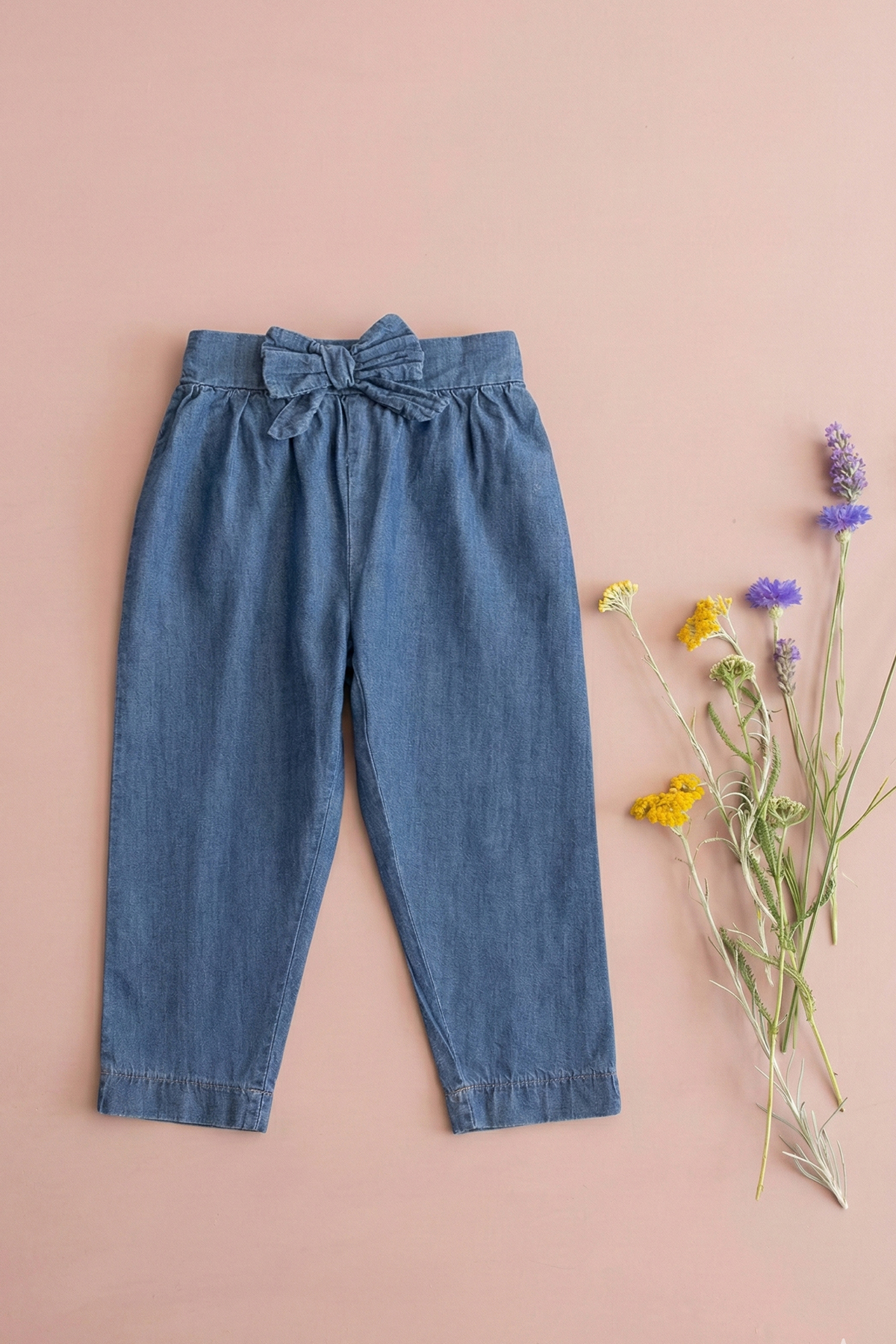 CigitHavuç Kesim Kot Pantolon 0-5 Yaş Mavi