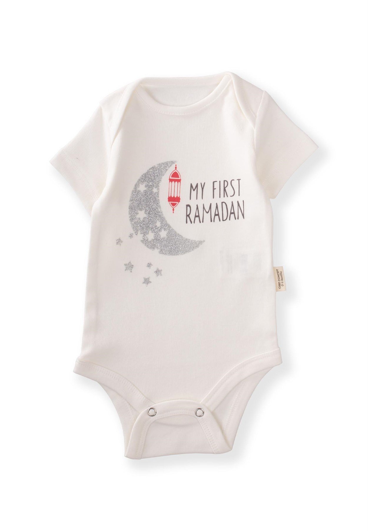 61543 - 013İlk Ramazanım Baskılı Çıtçıtlı Bebek Body 0-18 ay Ekru - CigitCigitİlk Ramazanım Baskılı Çıtçıtlı Bebek Body 0-18 ay Ekru