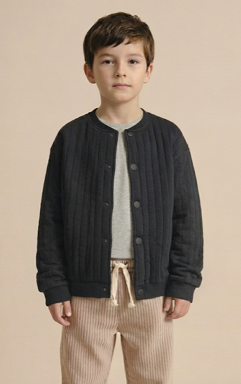 CigitKapitone Ceket 1-10 Yaş Antrasit