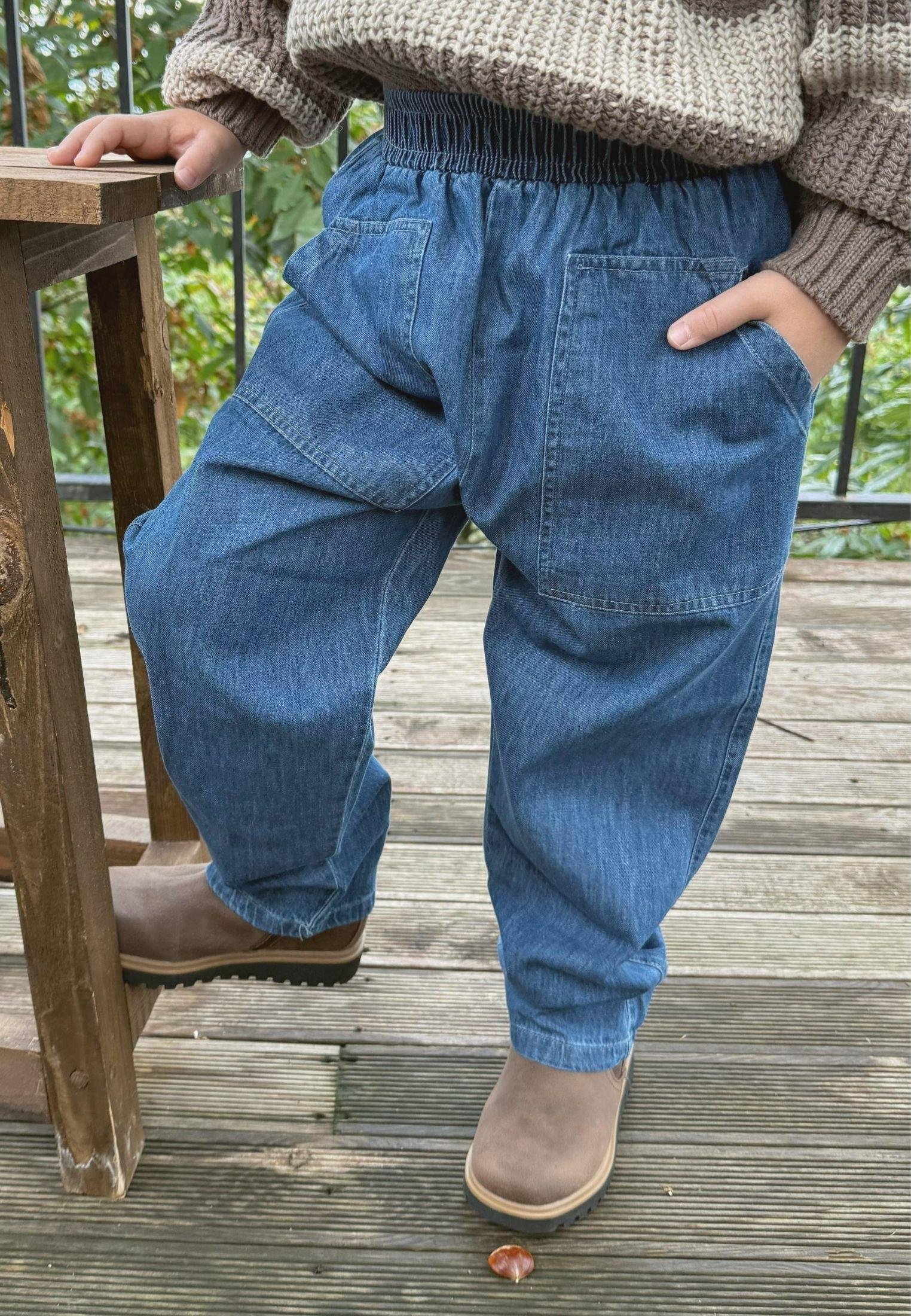 CigitKot Pantolon 2-8 Yaş MAVİ