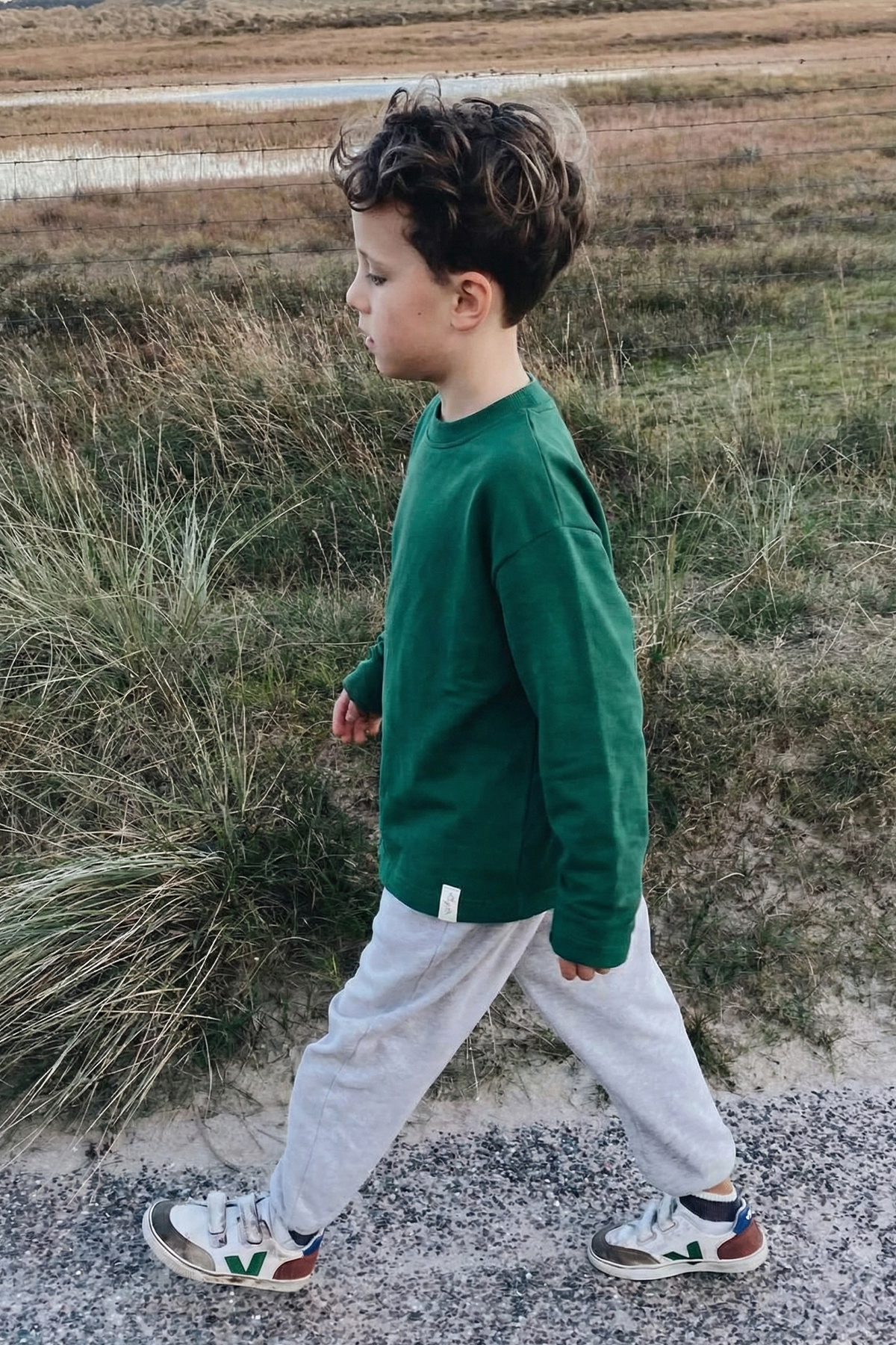 CigitMevsimlik Basic T-Shırt 2-10 Yaş Zümrüt Yeşili