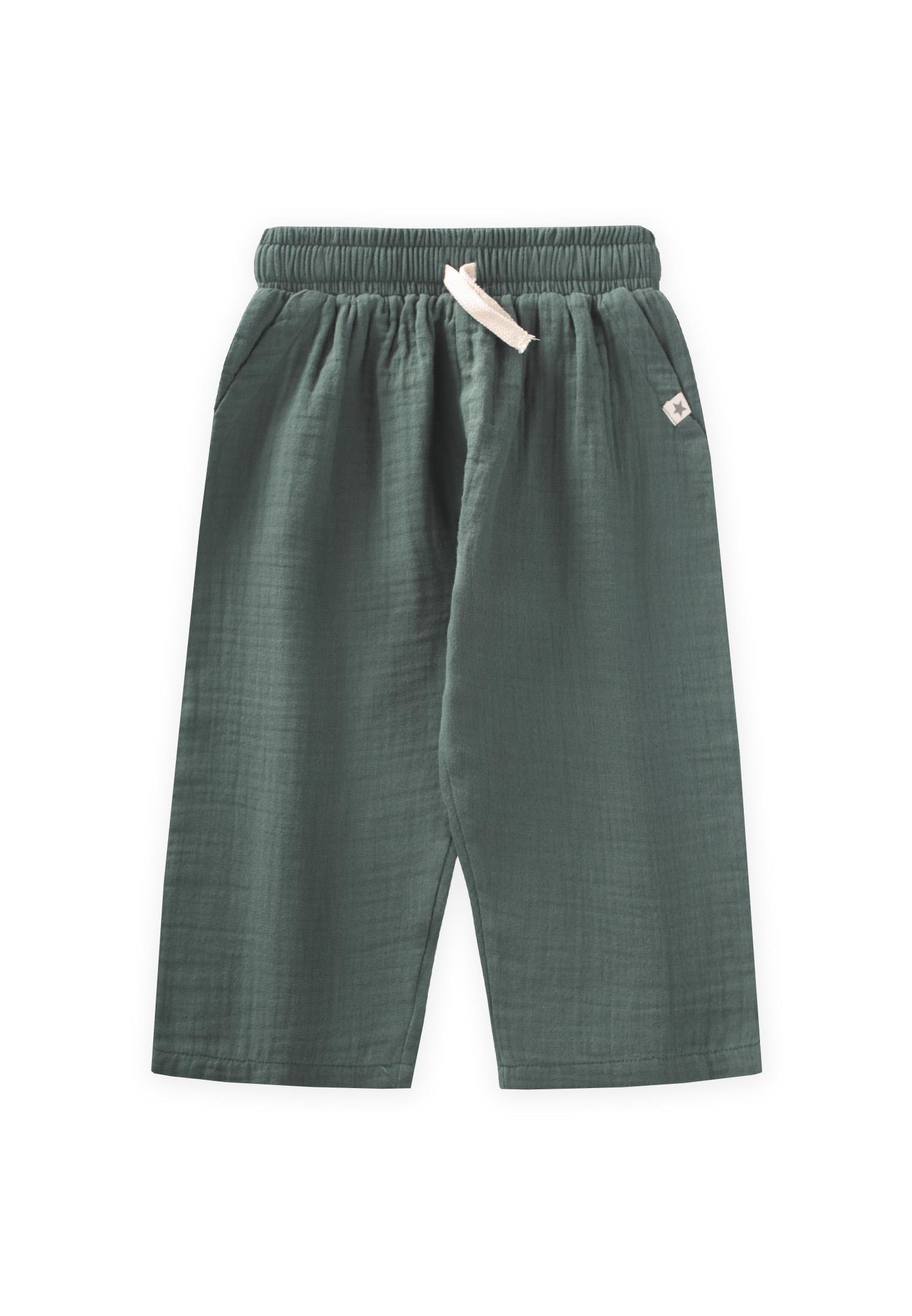 CigitMüslin Pantolon 1-7 Yaş HAKİ YEŞİL