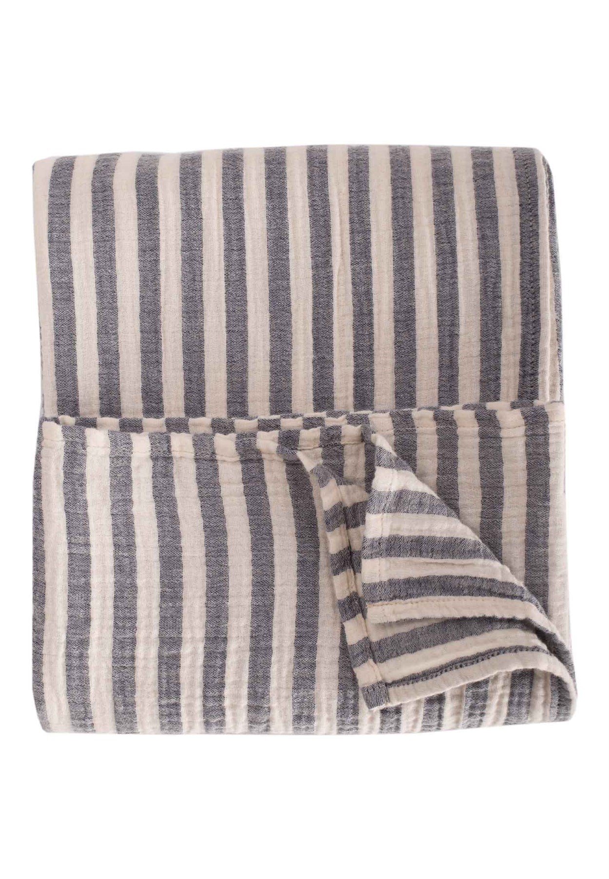 100338 - 5272CigitNaturel Battaniye 90X100Cm FÜME KLN ÇİZG 