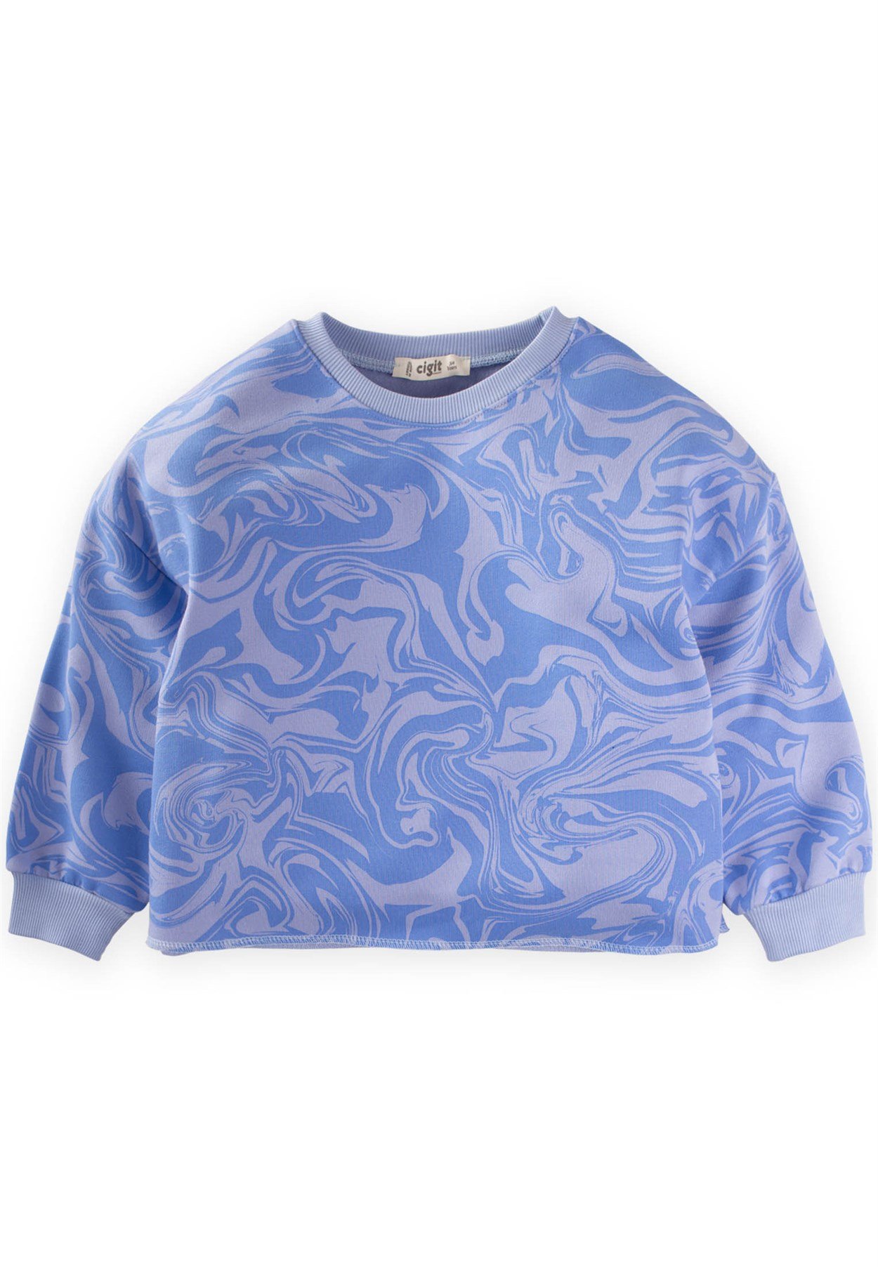 CigitOversize Sweat 3-9 Yaş Mavi