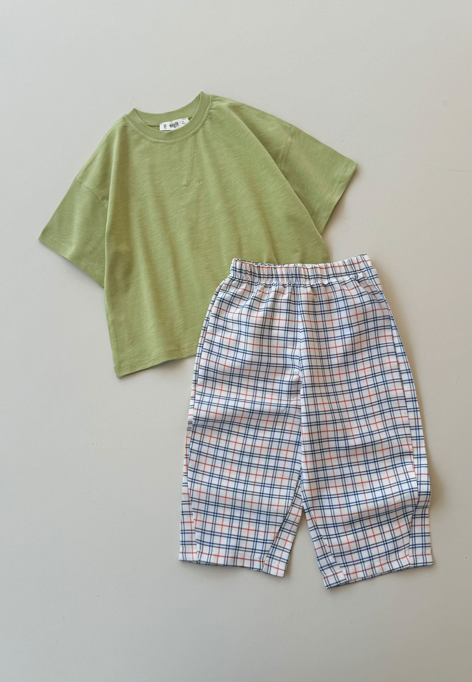 CigitOversize T-Shirt Takım 2-10 Yaş Lime