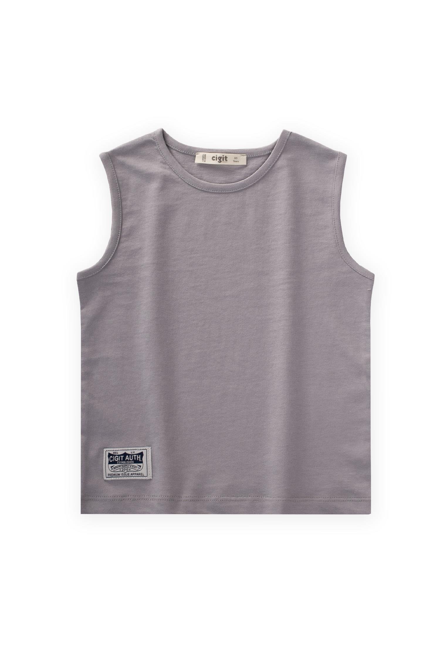 CigitSıfır Kol T-Shırt 2-7 Yaş GRİ