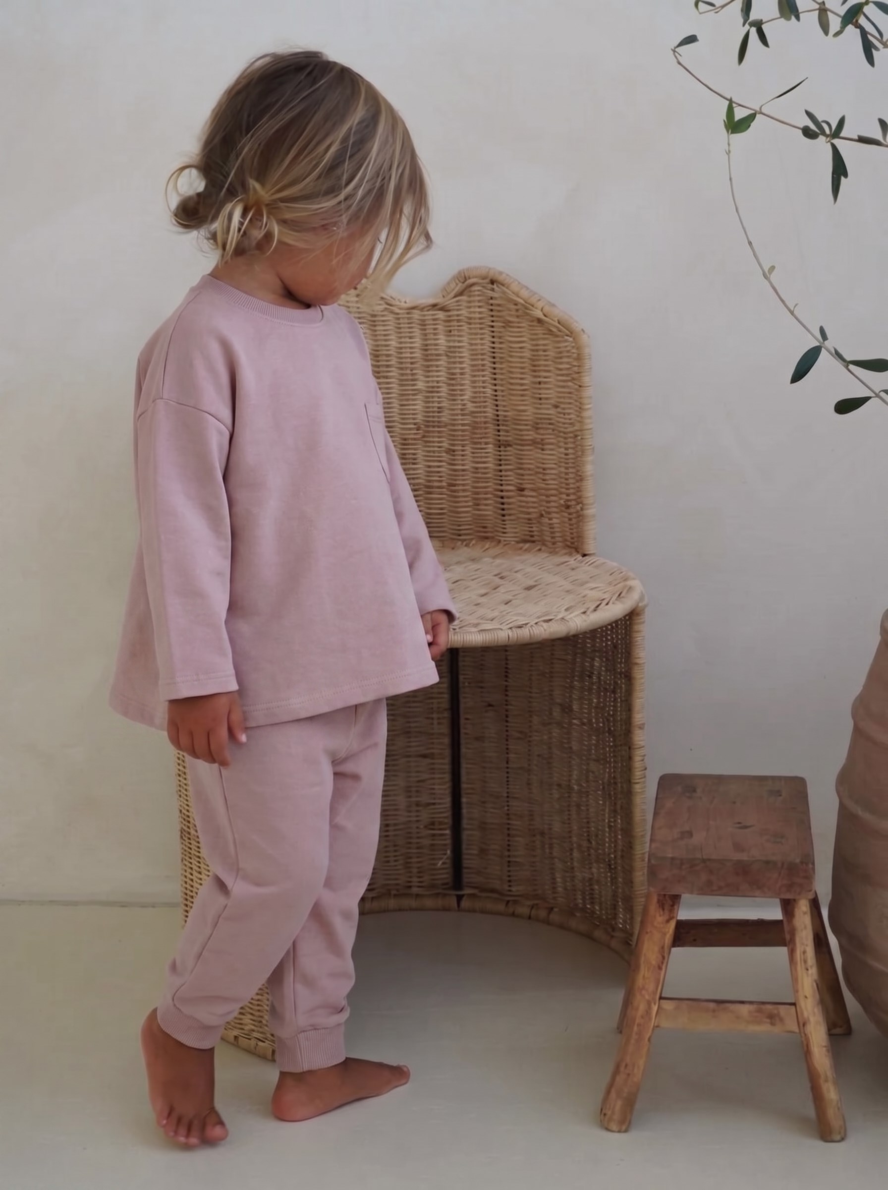 CigitSweatshirt Takım 2-7 Yaş Pudra Pembe