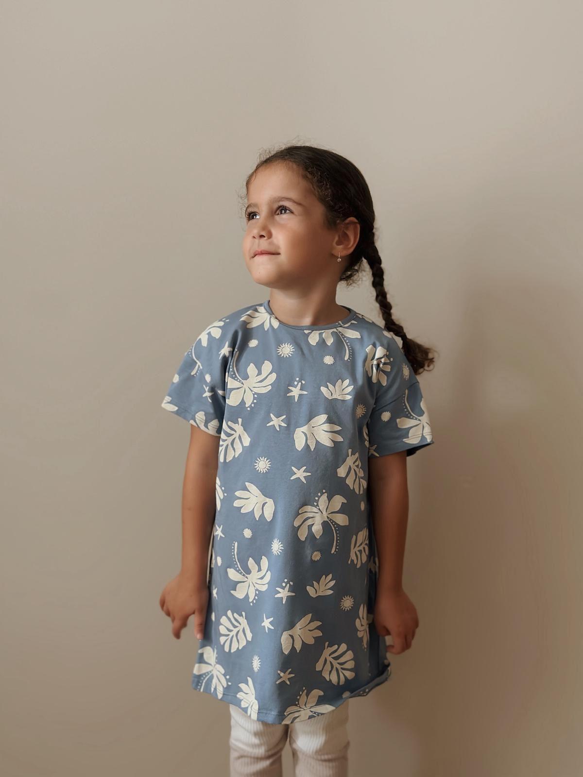 CigitTunic T-Shirt 4-12 Years BLUE