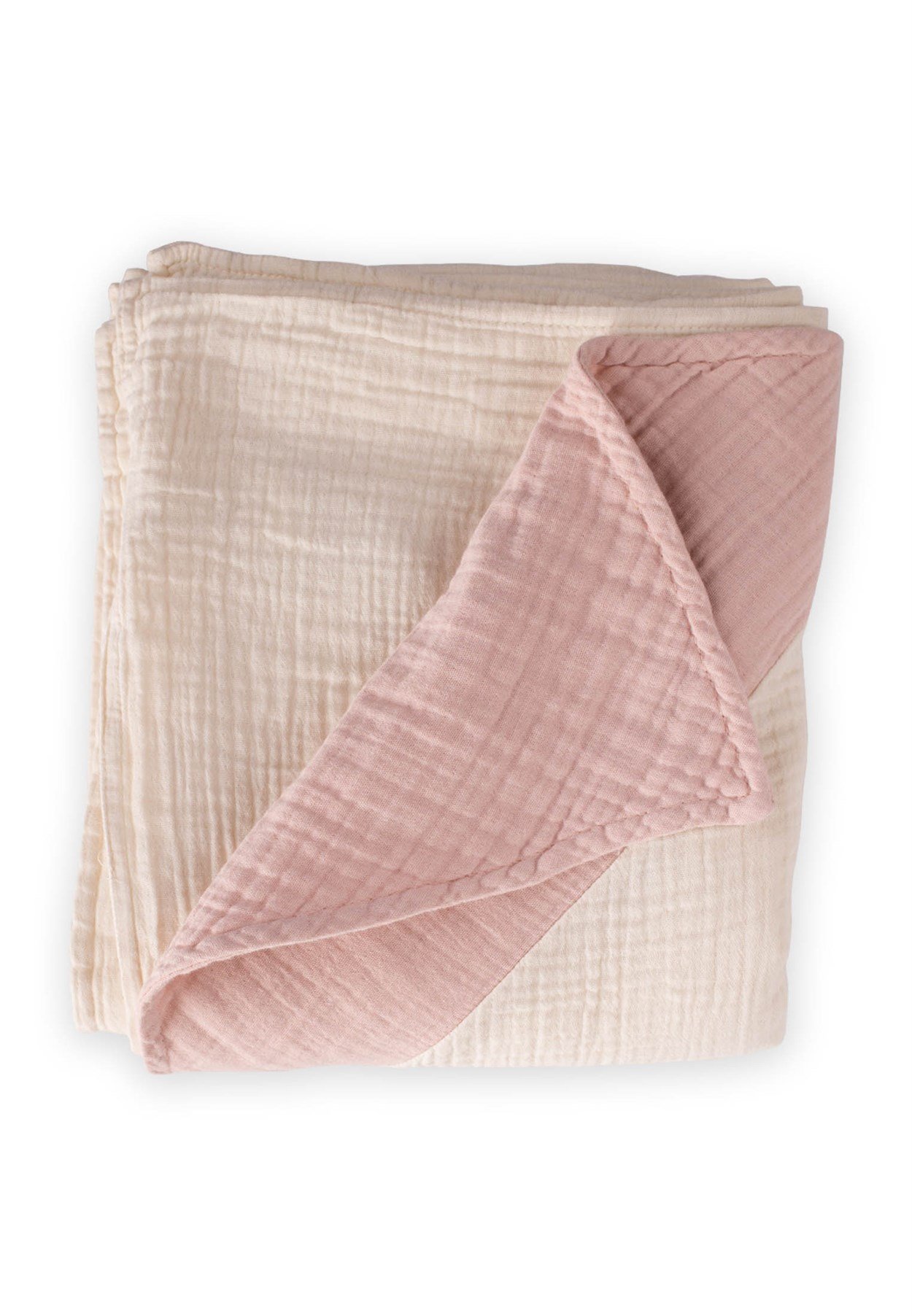 CigitÜçgen Köşeli Çift Kat Battaniye 85X90 Cm HAM PUDRA 