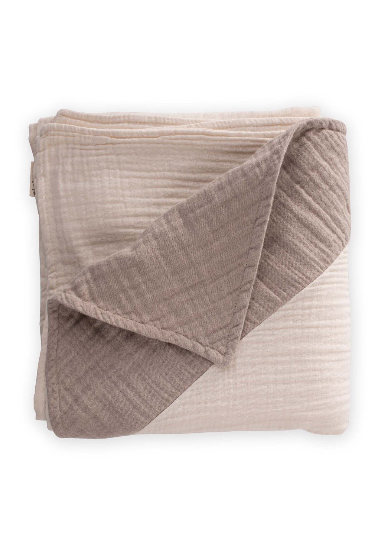 CigitÜçgen Köşeli Çift Kat Battaniye 85X90 Cm HAM VİZON 