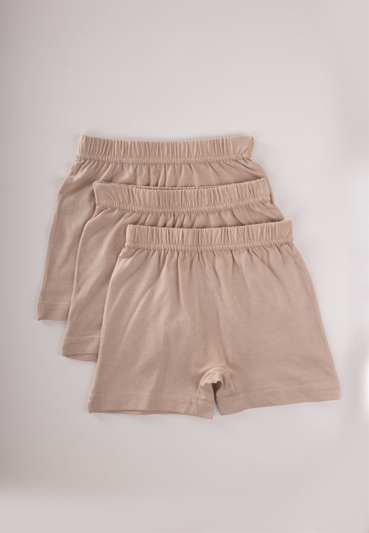 CigitÜçlü Kız Boxer Set 2-9 yaş Bej