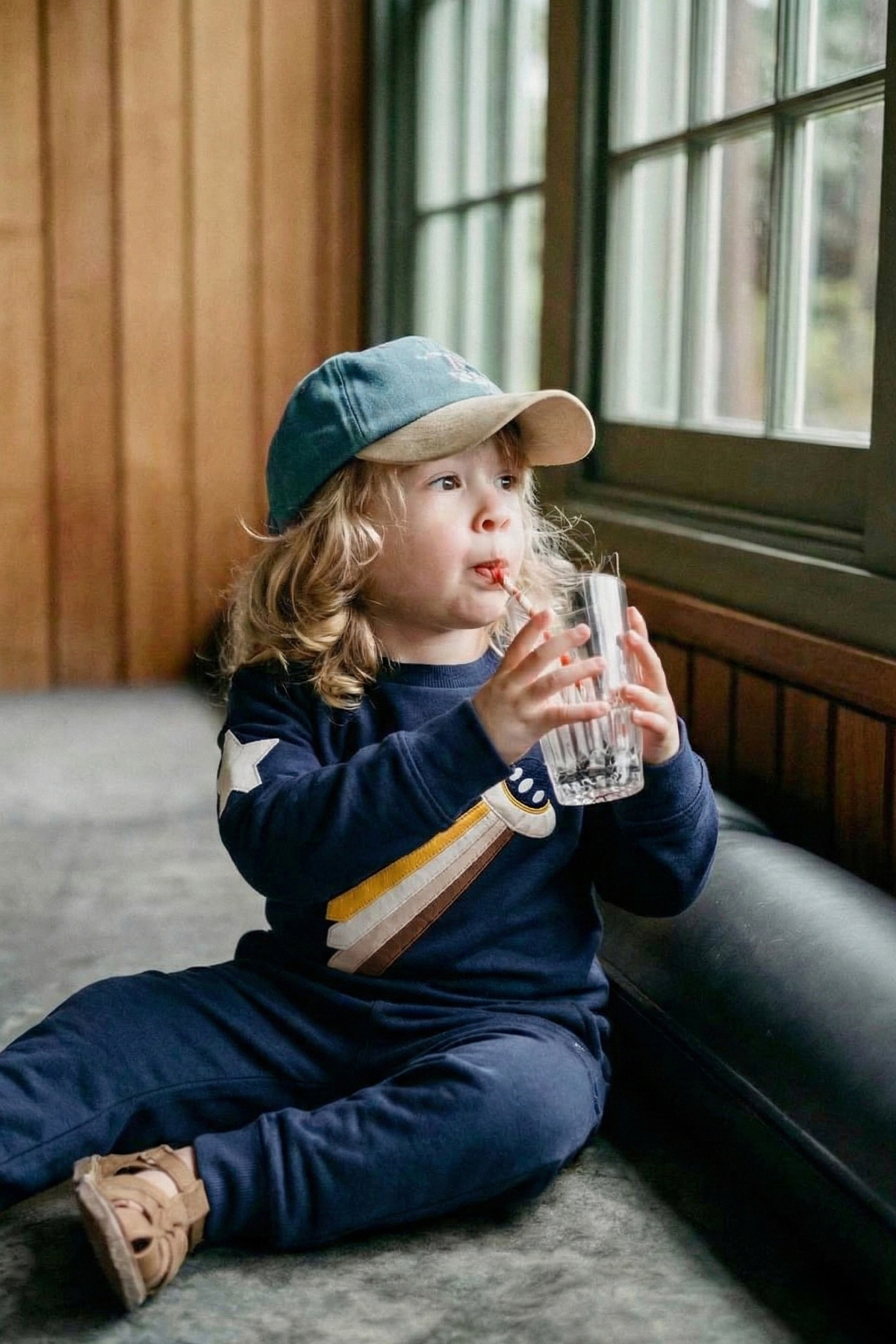 CigitUzay Aracı Aplikeli Pijama Takım 2-8 Yaş Lacivert