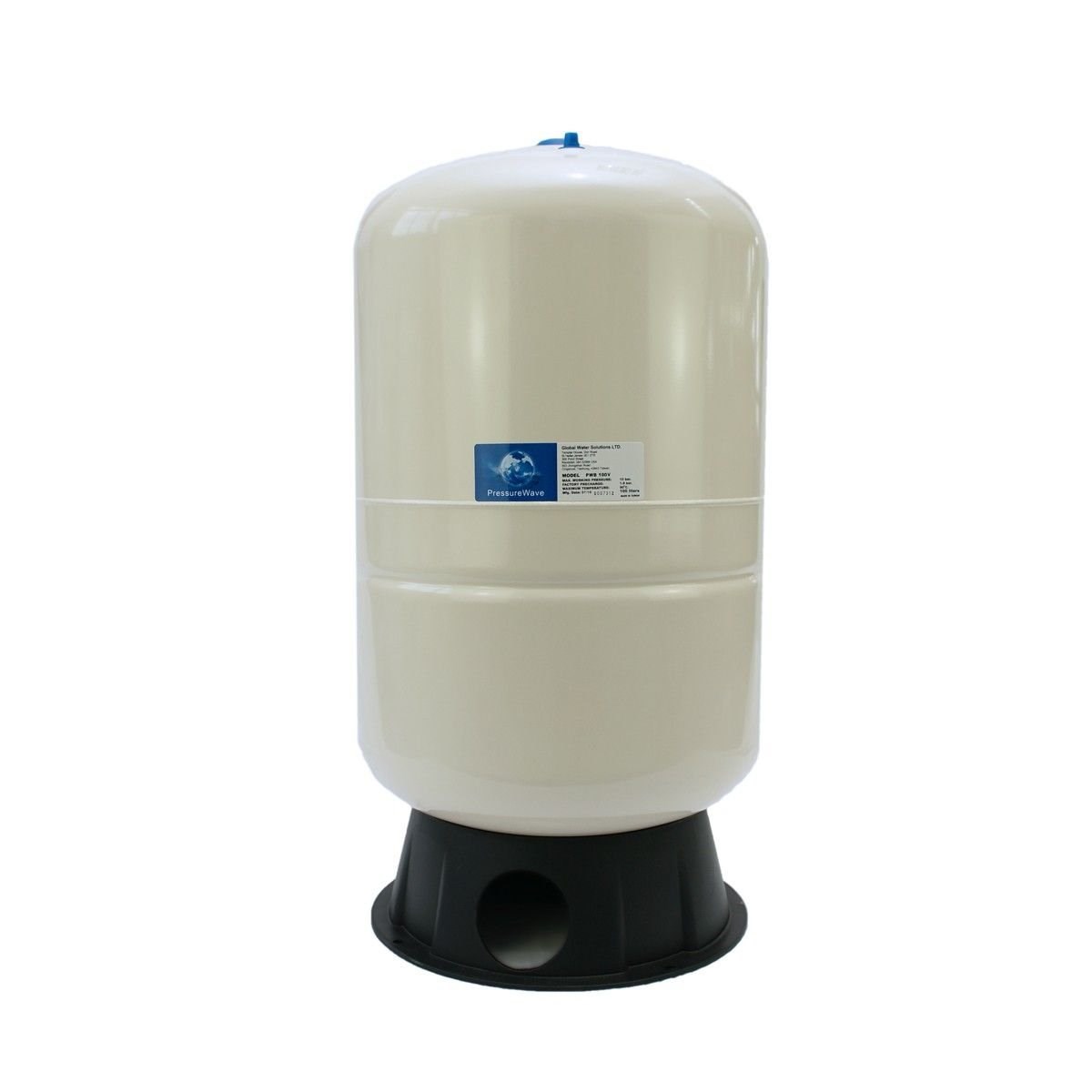 Global 100 Litre Dikey Ayaklı Patlamayan Genleşme Tankı 10 Bar 90 C  1'' Bağlantı