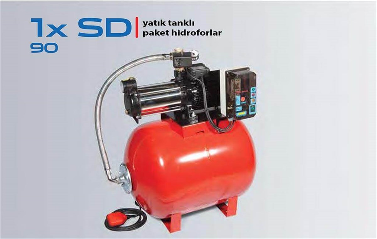 Komm 1x SD 90 Yatık Tanklı Domestik Hidrofor