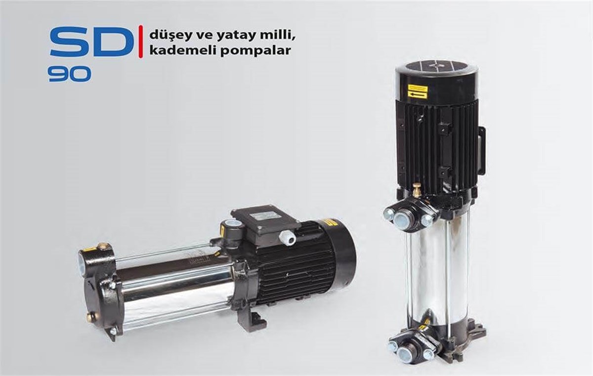 Komm SD 90 Düşey ve Yatay Milli Çok Kademeli Pompa