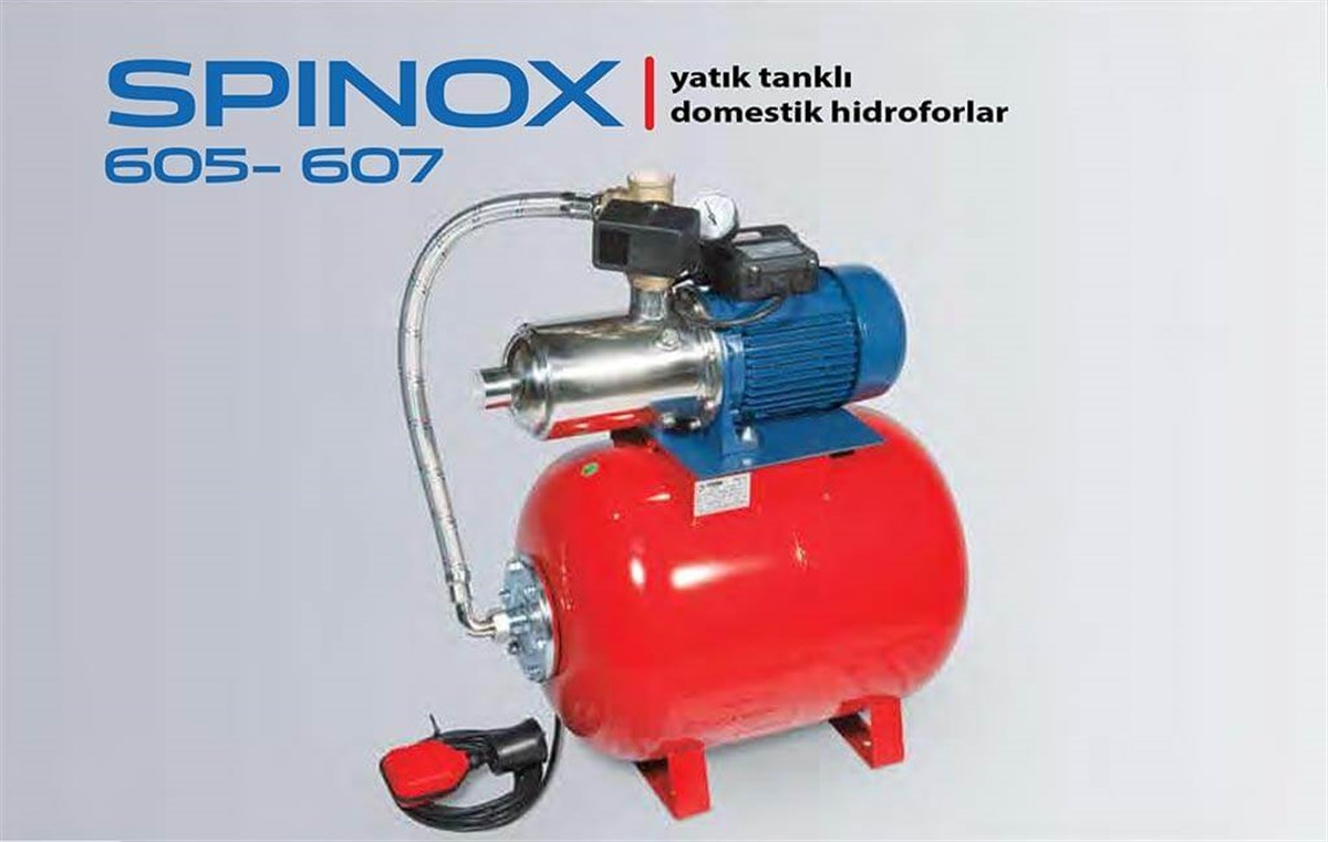 Komm SPINOX 605-607 Yatık Tanklı Domestik Hidrofor