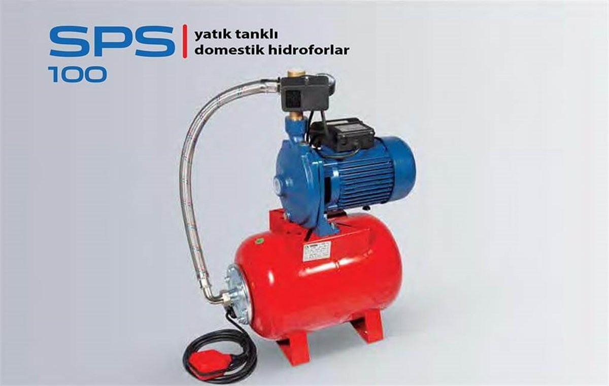 Komm SPS 100 Yatık Tanklı Domestik Hidrofor