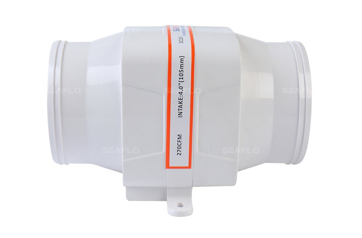 SR10512 12 Volt 100 mm Blower, Tekne ve Yat Kanal Tipi Fan Aspiratör