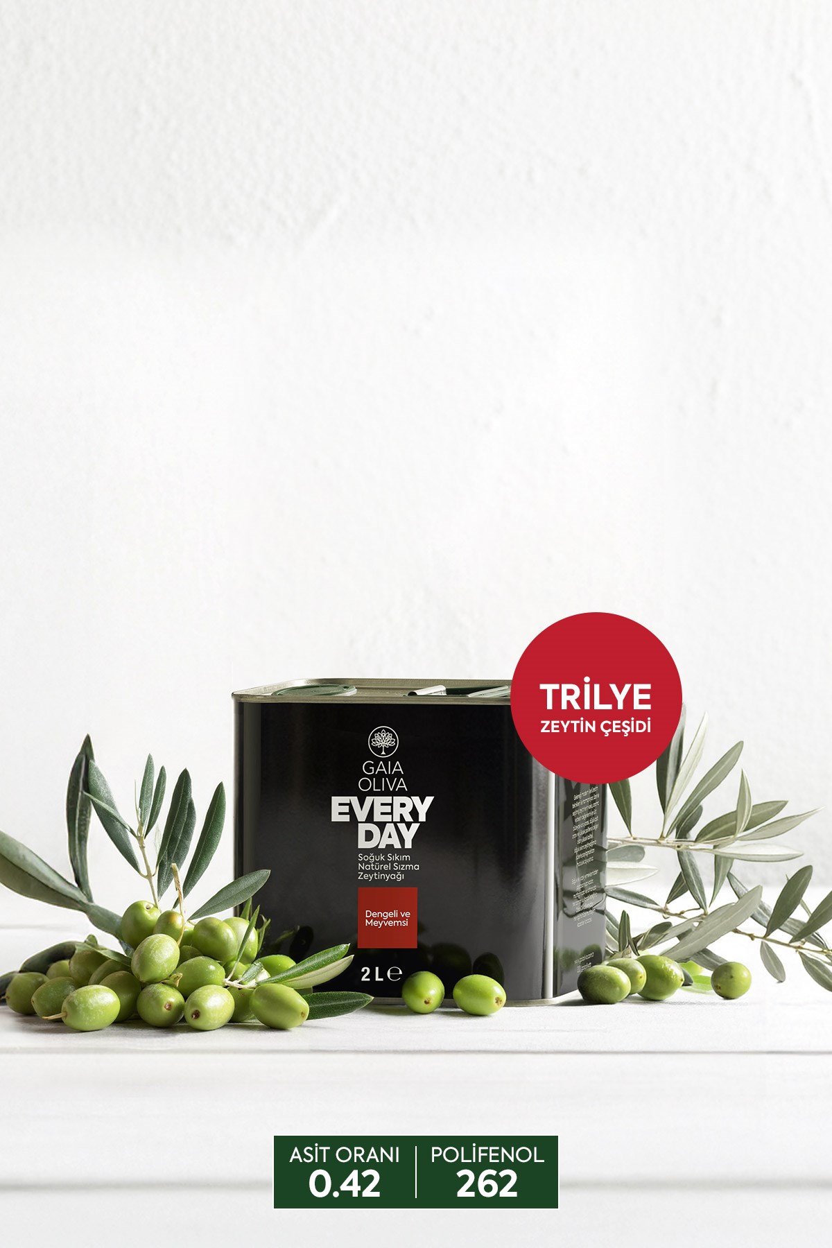 Everyday Trilye 2 lt Natürel Sızma Zeytinyağı