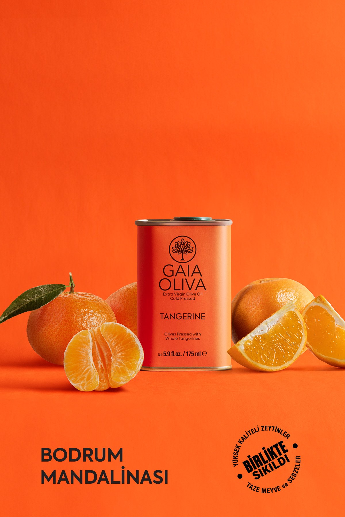 Mandalina Çeşnili 175 ml Natürel Sızma Zeytinyağı