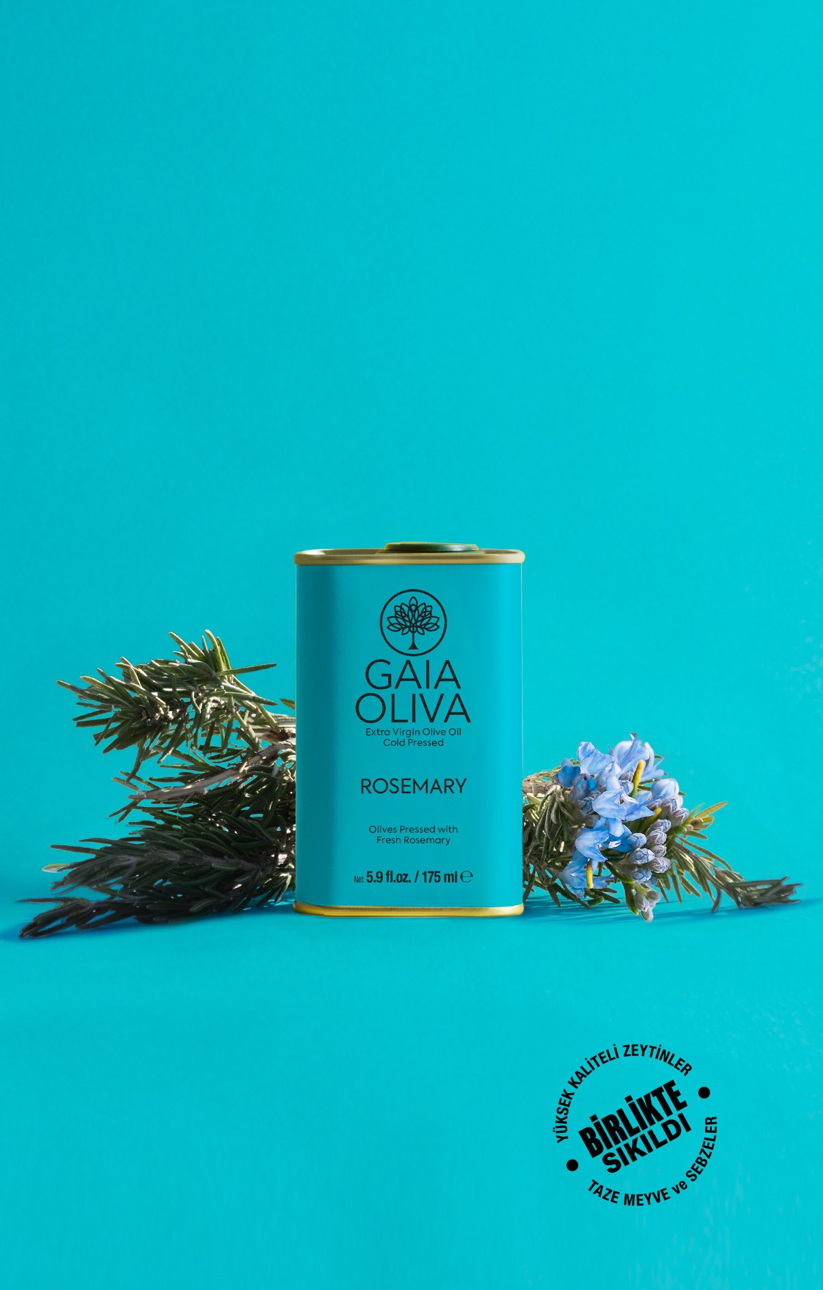 Biberiye Çeşnili 175 ml Natürel Sızma Zeytinyağı