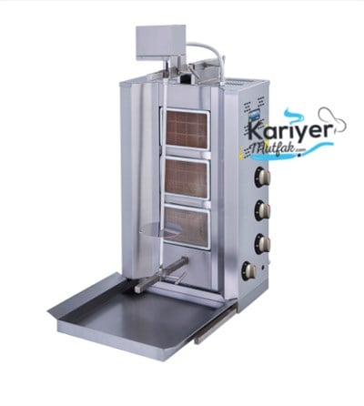 GÖRKEM 3 LÜ ÜSTTEN MOTORLU DÖNER OCAĞI GAZ VE LPG CE BELGELİ 