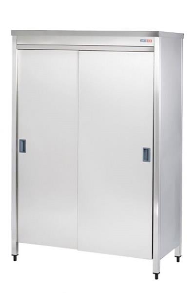 PASLANMAZ DEPOLAMA DOLABI SÜRGÜ KAPILI 3 ARA RAFLI 140*60*180 ED614D ARİSCO 