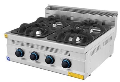 4 LÜ GAZLI SET ÜSTÜ OCAK CE BELGELİ 800X700X300 PROFESYONEL 700 LÜK SERİ TURHAN ÇELİK 8070-OCK 