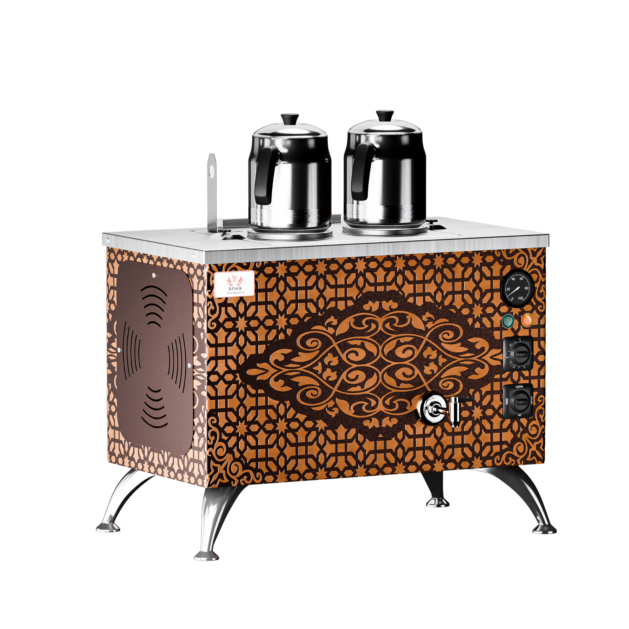 Anka 2 Demlikli Bakır Pro Elektrikli Full Otomatik Çay Kazanı APE2ANKAAnka 2 Demlikli Bakır Pro Elektrikli Full Otomatik Çay Kazanı APE22 Demlikli Çay KazanlarıAnka 2 Demlikli Bakır Pro Elektrikli Full Otomatik Çay Kazanı APE2