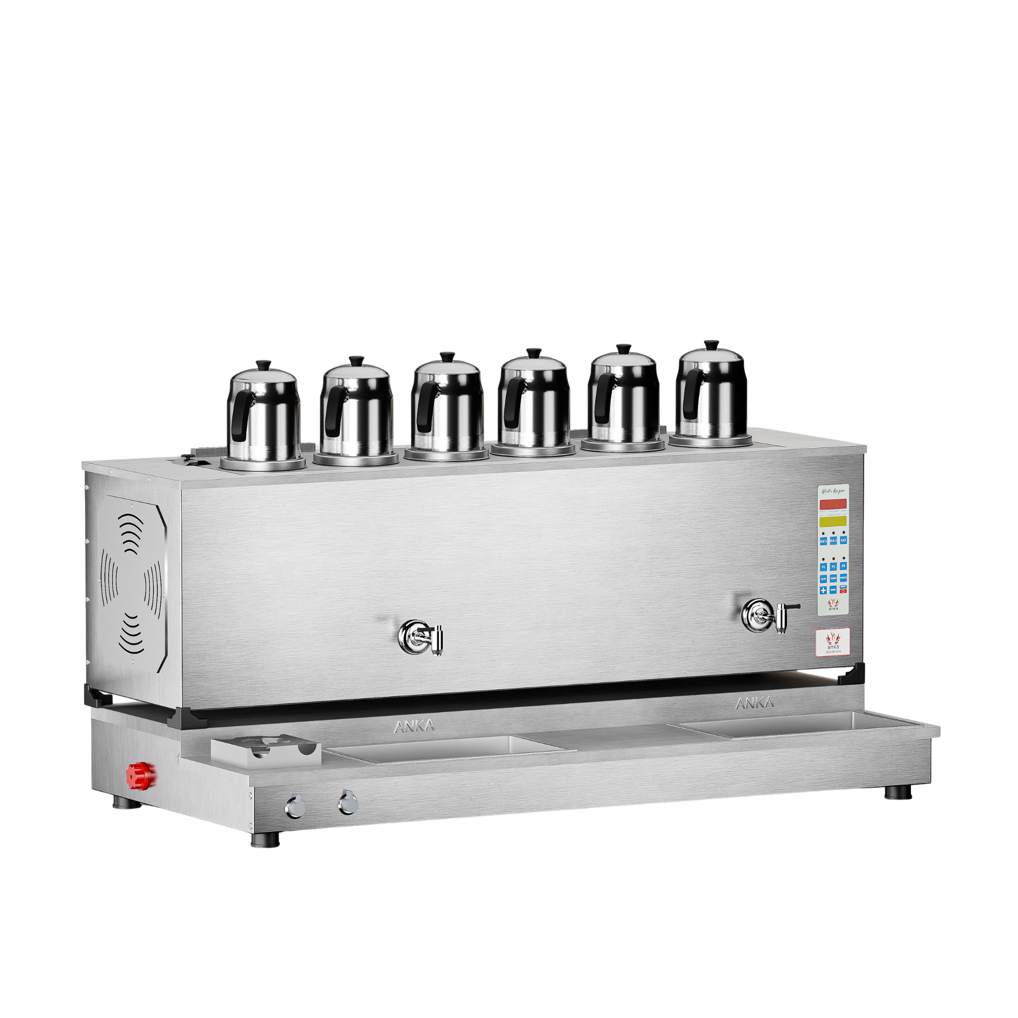 Anka İnoks Pro Plus Otomatik Çay Makinesi Elektrik-Ng-LPG IPPO6ANKAAnka İnoks Pro Plus Hibrit Smart Çay Makinesi IPPO-S66 Demlikli Çay KazanlarıAnka İnoks Pro Plus Hibrit Smart Çay Makinesi IPPO-S6