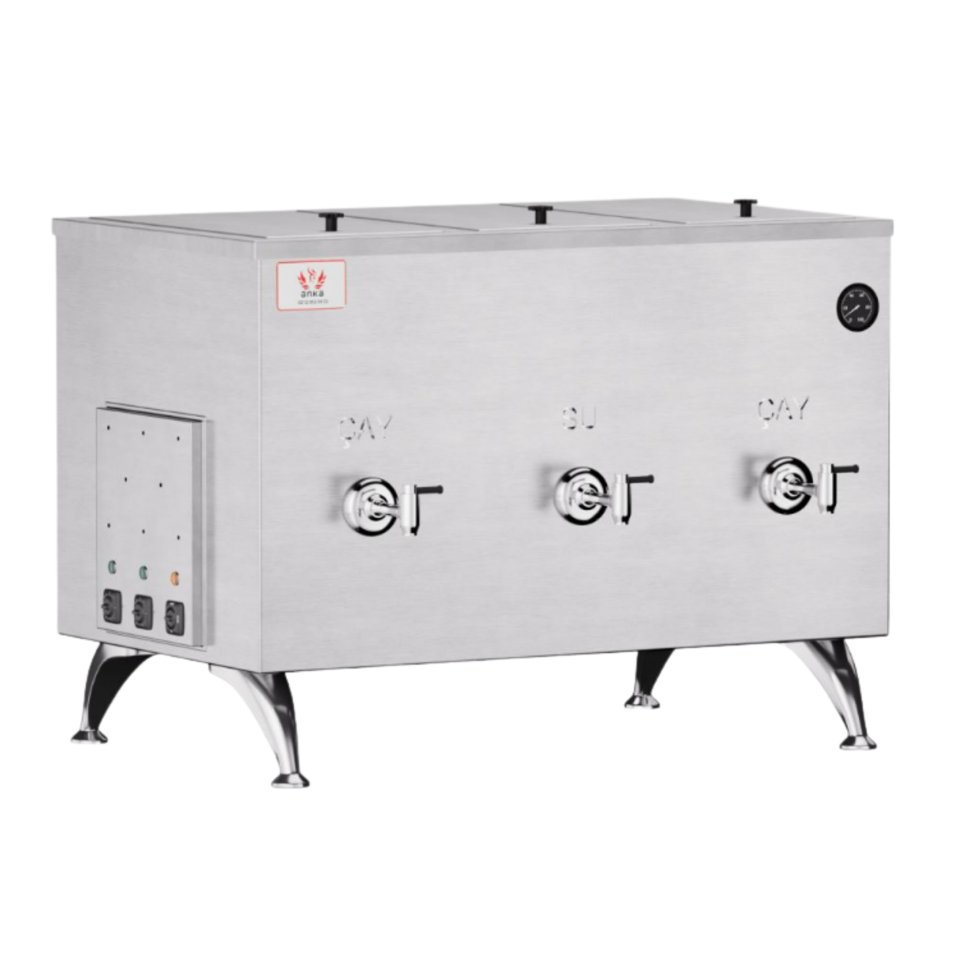 Anka Mega Çay Makinesi 80 Litre MG80ANKAAnka Mega Çay Makinesi 80 Litre MG803 Demlikli Çay KazanlarıAnka Mega Çay Makinesi 80 Litre MG80