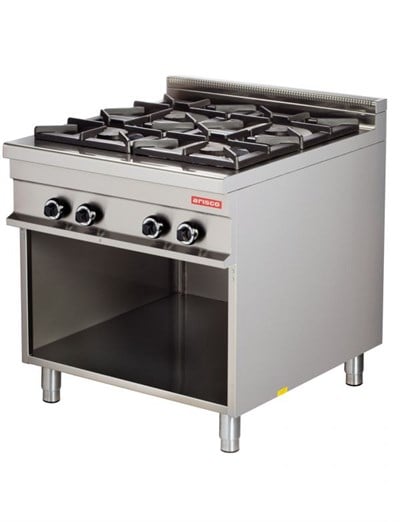 ARİSCO 4 GÖZLÜ OCAK GAZLI ALT AÇIK DOLAPLI CE BELGELİ 850*900*900 GR921