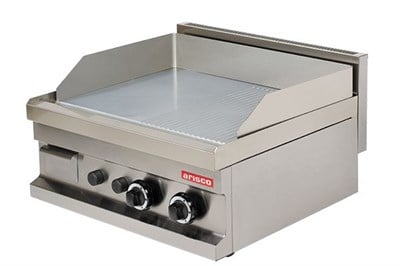 ARİSCO 60LIK GAZLI IZGARA YARI OLUKLU YARI DÜZ YÜZEY PLEYT DOĞALGAZ CE BELGELİ PROFESYONEL GG606SG  