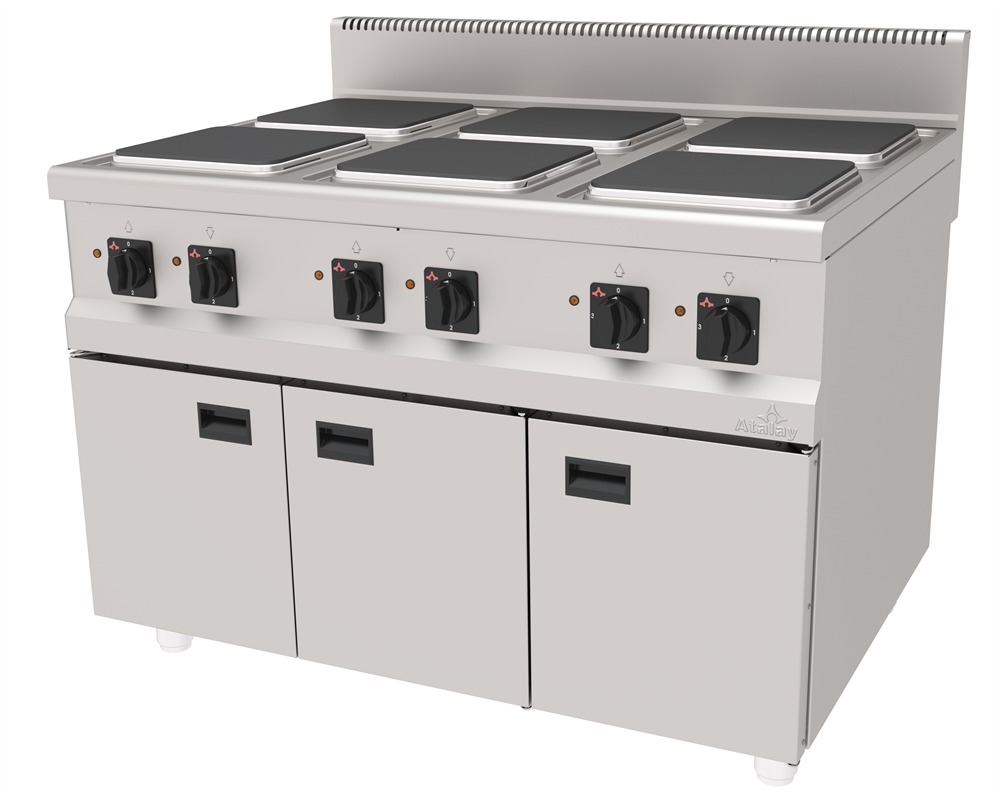 Atalay Elektrikli Ocak 6 Plateli Alt Dolaplı 120x90x85 AEO-1290Atalay Endüstriyel Mutfak EkipmanlarıAtalay Elektrikli Ocak 6 Plateli Alt Dolaplı 120x90x85 AEO-1290Set Üstü Elektrikli OcaklarAtalay Elektrikli Ocak 6 Plateli Alt Dolaplı 120x90x85 AEO-1290