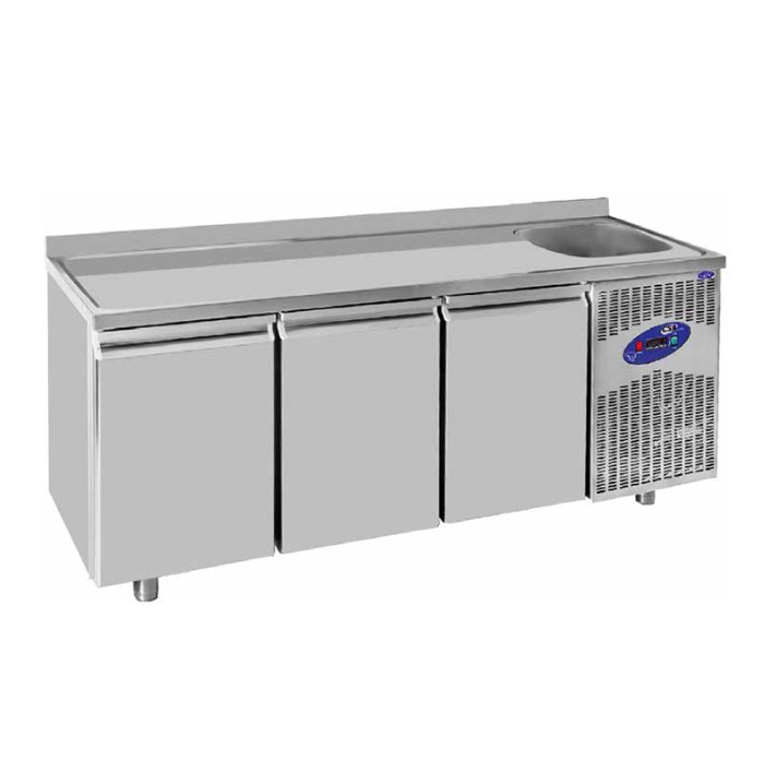 CSA Tezgah Tip Evyeli Buzdolabı 3 Kapılı 188x70x85 Cm CS.TEK.3.700.ECSA İNOXCSA Tezgah Tip Evyeli Buzdolabı 3 Kapılı 188x70x85 Cm CS.TEK.3.700.ETezgah Tip BuzdolaplarıCSA Tezgah Tip Evyeli Buzdolabı 3 Kapılı 188x70x85 Cm CS.TEK.3.700.E