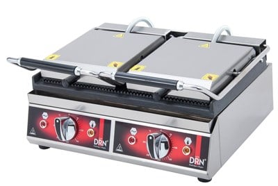 DRN 2X8 DİLİM TOST MAKİNASI ELEKTRİKLİ ÇİFT KAPAKLI 