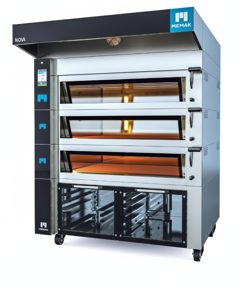 Memak Taş Tabanlı 3 Katlı Fermantasyon Davlumbazlı Fırın NOVA128-3-F-DMemakMemak Taş Tabanlı 3 Katlı Fermantasyon Davlumbazlı Fırın NOVA128-3-F-DBaklava FırınlarıMemak Taş Tabanlı 3 Katlı Fermantasyon Davlumbazlı Fırın NOVA128-3-F-D