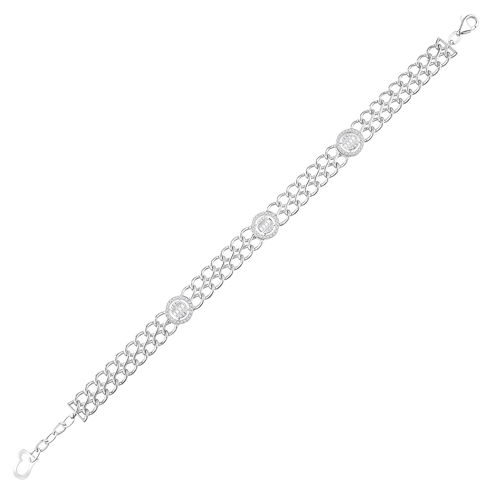 0.52 Karat Pırlanta Baget Bileklik